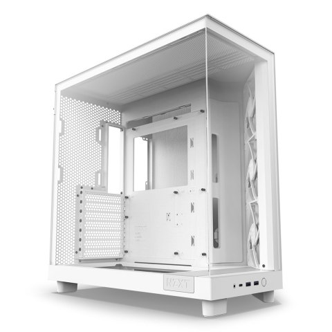 Wieża midi-tower NZXT H6 Flow - biała Wieża midi-tower NZXT H6 Flow - biała