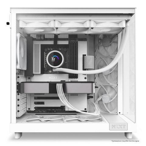 Wieża midi-tower NZXT H6 Flow - biała Wieża midi-tower NZXT H6 Flow - biała