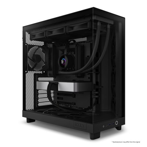 Wieża typu midi-tower NZXT H6 Flow - czarna Wieża typu midi-tower NZXT H6 Flow - czarna
