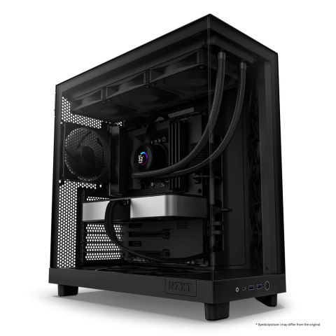 Wieża typu midi-tower NZXT H6 Flow - czarna Wieża typu midi-tower NZXT H6 Flow - czarna