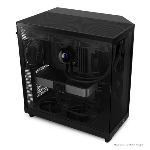 Wieża typu midi-tower NZXT H6 Flow - czarna Wieża typu midi-tower NZXT H6 Flow - czarna