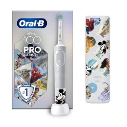 Doustny-B | Vitality PRO Kids Disney 100 | Elektryczna szczoteczka do zębów z etui podróżnym | Akumulator | Dla dzieci | Liczba 