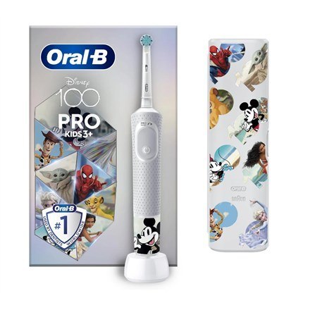 Doustny-B | Vitality PRO Kids Disney 100 | Elektryczna szczoteczka do zębów z etui podróżnym | Akumulator | Dla dzieci | Liczba Doustny-B | Vitality PRO Kids Disney 100 | Elektryczna szczoteczka do zębów z etui podróżnym | Akumulator | Dla dzieci | Liczba