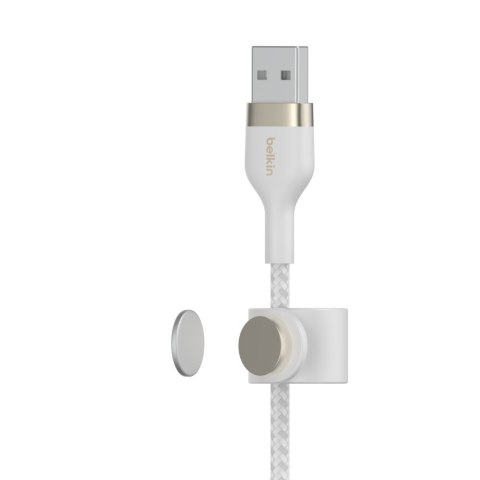 BELKIN KABEL USB-A TO LTG OPLOT SILICONE 1M BIAŁY BELKIN KABEL USB-A TO LTG OPLOT SILICONE 1M BIAŁY