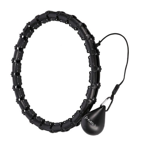 Hula Hop HMS HHW02 z obciążnikiem czarny Hula Hop HMS HHW02 z obciążnikiem czarny
