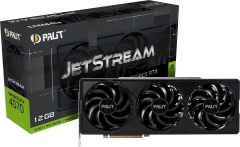 Karta graficzna Palit GeForce RTX 4070 JetStream 12GB GDDR6X Karta graficzna Palit GeForce RTX 4070 JetStream 12GB GDDR6X