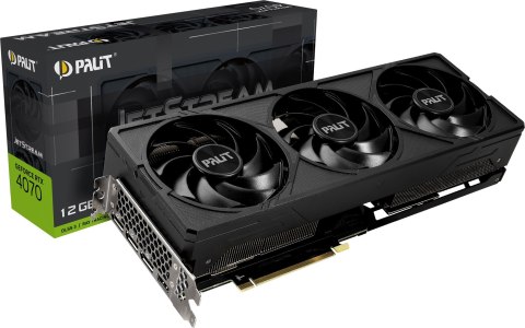 Karta graficzna Palit GeForce RTX 4070 JetStream 12GB GDDR6X Karta graficzna Palit GeForce RTX 4070 JetStream 12GB GDDR6X