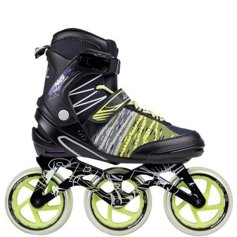 Łyżworolki NILS Extreme NA1206 czarno-zielone rozm. 38