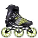 Łyżworolki NILS Extreme NA1206 czarno-zielone rozm. 39