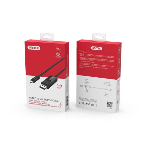 Adapter Unitek V1146A dwukierunkowy USB-C na DP 1.4 4K Adapter Unitek V1146A dwukierunkowy USB-C na DP 1.4 4K