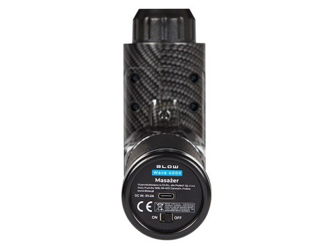 BLOW PISTOLET DO MASAŻU MASAŻER WAVE 4000 BLACK BLOW PISTOLET DO MASAŻU MASAŻER WAVE 4000 BLACK
