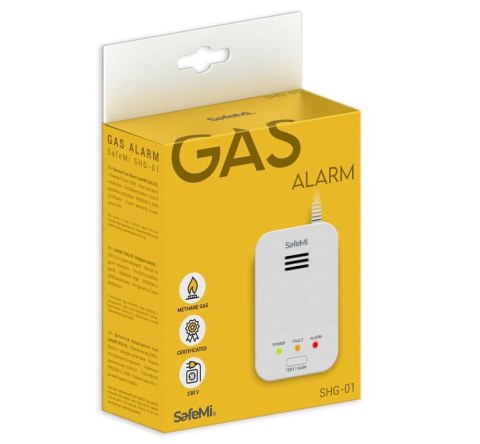Czujnik gazu ziemnego SafeMi SHG-01 Czujnik gazu ziemnego SafeMi SHG-01