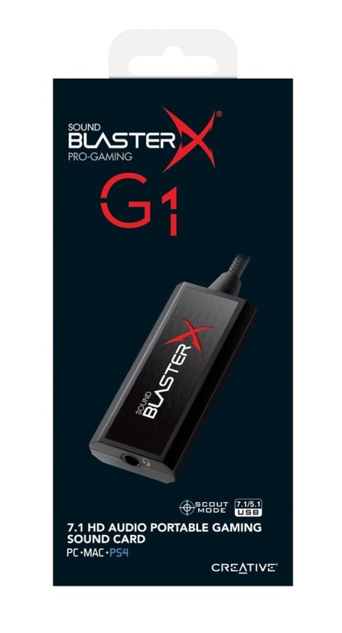 Karta dźwiękowa Creative Sound BlasterX G1 zewnętrzna Karta dźwiękowa Creative Sound BlasterX G1 zewnętrzna