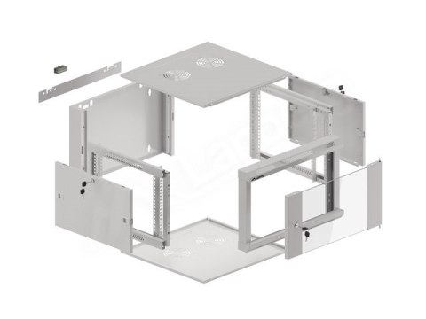 LANBERG SZAFA WISZĄCA 19" 6U 570X600 SZYBKI MONTAŻ (SZARA, FLAT PACK) WFFA-5606-10S LANBERG SZAFA WISZĄCA 19" 6U 570X600 SZYBKI MONTAŻ (SZARA, FLAT PACK) WFFA-5606-10S