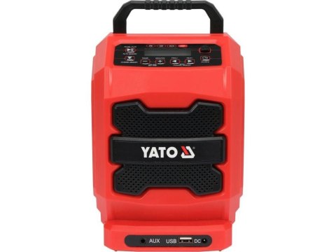 Yato Radio Budowlane Akumulatorowo Sieciowe Bluetooth USB FM/AM 18V/230V Yato Radio Budowlane Akumulatorowo Sieciowe Bluetooth USB FM/AM 18V/230V