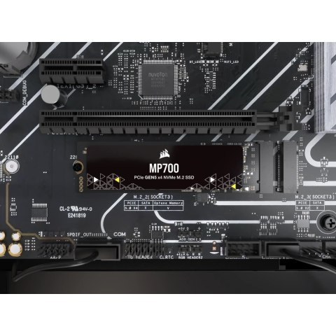 Corsair MP700 NVMe SSD, PCIe 5.0 M.2 Typ 2280 - 2 TB Corsair MP700 NVMe SSD, PCIe 5.0 M.2 Typ 2280 - 2 TB