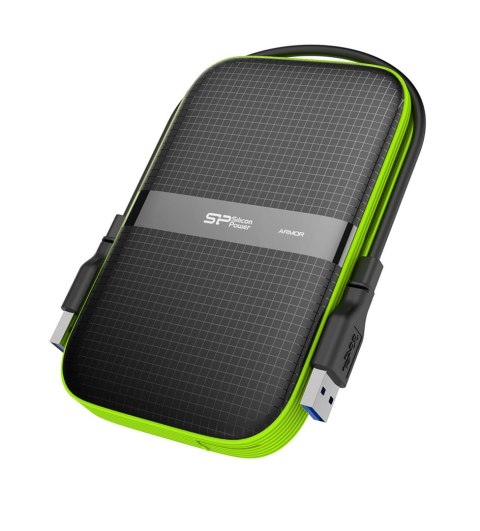Dysk zewnętrzny HDD Silicon Power Armor A60 (1TB; 2.5"; USB 3.2; 5400 obr/min; Green-Black; SP010TBPHDA60S3K) Dysk zewnętrzny HDD Silicon Power Armor A60 (1TB; 2.5"; USB 3.2; 5400 obr/min; Green-Black; SP010TBPHDA60S3K)