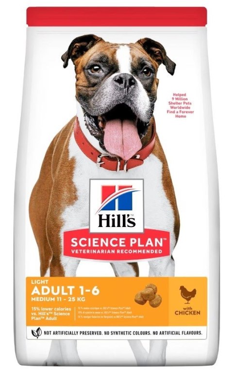 Hill's SP light medium adult, chicken ,dla psa 2.5 kg Hill's SP light medium adult, chicken ,dla psa 2.5 kg