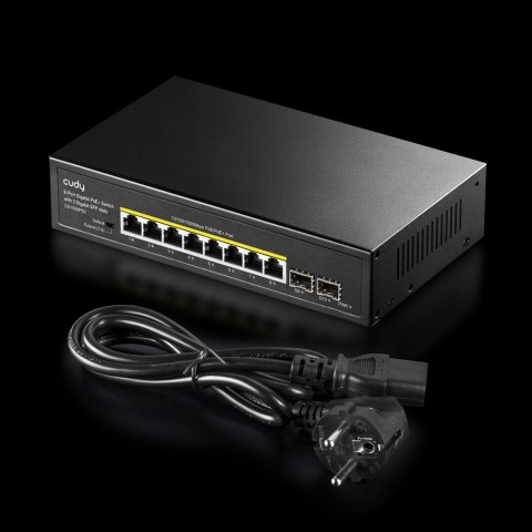 PoE+ Switch Cudy with 2 Gigabit SFP slot 120W 8-Port Gigabit PoE+ Switch Cudy with 2 Gigabit SFP slot 120W 8-Port Gigabit