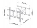 UCHWYT DO TV LED/LCD AR-87 ART 40-80" 60KG reg. pion/poziom 46cm
