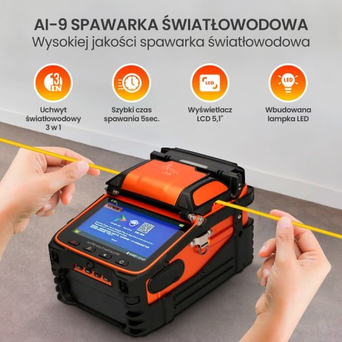 Extralink SPAWARKA ŚWIATŁOWODOWA AI-9 Extralink SPAWARKA ŚWIATŁOWODOWA AI-9