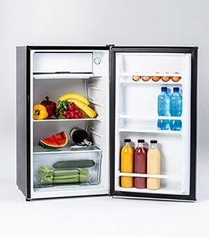 Lodówka Ravanson LKK-90S (450mm x 830mm x 480 mm; 83l; Klasa A+; inox) (WYPRZEDAŻ)
