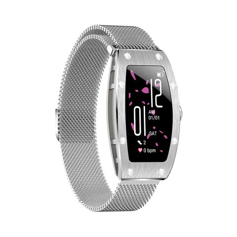 Smartwatch Kumi K18 Svarovski srebrny Smartwatch Kumi K18 Svarovski srebrny