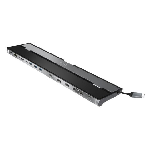 Stacja dokująca z zasilaczem j5create USB-C Triple Display Docking Station 100W 2xHDMI/1xDisplay Port/1xVGA/3xUSB3.0/2xUSB-C/Car Stacja dokująca z zasilaczem j5create USB-C Triple Display Docking Station 100W 2xHDMI/1xDisplay Port/1xVGA/3xUSB3.0/2xUSB-C/Car