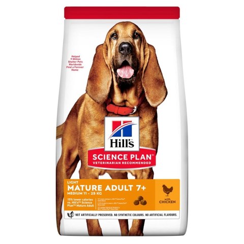 HILL'S Science plan canine mature adult light chicken dog 14 Kg HILL'S Science plan canine mature adult light chicken dog 14 Kg