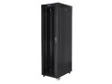 LANBERG SZAFA STOJĄCA RACK 19" 47U 800X1000 DRZWI SZKLANE LCD CZARNA FF01-8047-12BL (FLAT PACK)