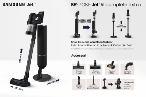Odkurzacz Samsung Bespoke Jet AI VS28C9784QK/WA Odkurzacz Samsung Bespoke Jet AI VS28C9784QK/WA