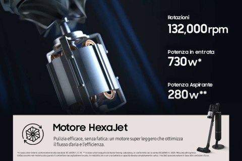 Odkurzacz Samsung Bespoke Jet AI VS28C9784QK/WA Odkurzacz Samsung Bespoke Jet AI VS28C9784QK/WA