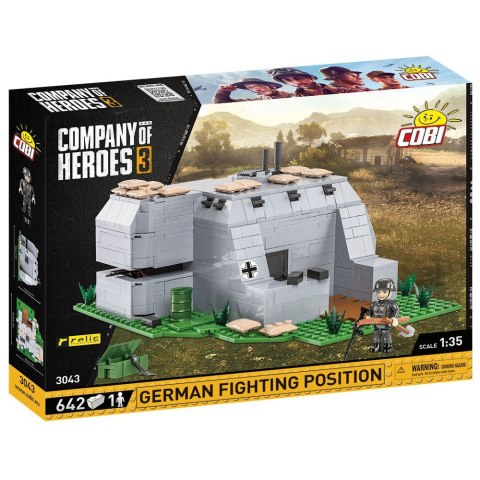 COBI 3043 Company of Heroes 3. Niemiecki punkt oporu. German fighting position 642 klocki COBI 3043 Company of Heroes 3. Niemiecki punkt oporu. German fighting position 642 klocki