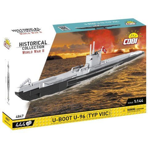 COBI 4847 Historical Collection WWII Niemiecki okręt podwodny U-Boot U-96 Typ VIIC 444 klocki COBI 4847 Historical Collection WWII Niemiecki okręt podwodny U-Boot U-96 Typ VIIC 444 klocki
