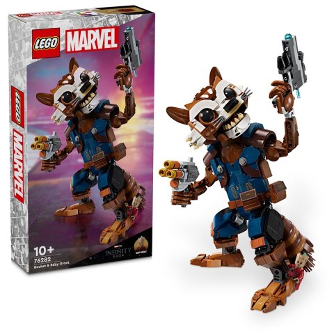 LEGO 76282 SUPER HEROES Figurka Rocketa do zbudowania p4 LEGO 76282 SUPER HEROES Figurka Rocketa do zbudowania p4