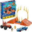 PROMO MEGA BLOKS Hot Wheels MT Tiger Shark Kaskaderski skok Zestaw klocków 245el HKF88 MATTEL