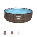PROMO Basen stelażowy 366x100cm rattan 56709 BESTWAY
