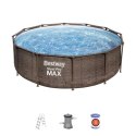 PROMO Basen stelażowy 366x100cm rattan 56709 BESTWAY