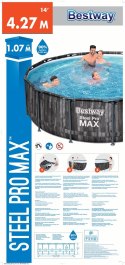 PROMO Basen stelażowy 427x107cm 5614Z BESTWAY