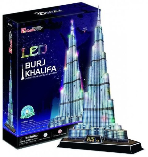 Puzzle 3D LED Burj Khalifa 136el. 20508 DANTE p12 CubicFun Puzzle 3D LED Burj Khalifa 136el. 20508 DANTE p12 CubicFun