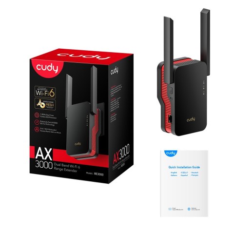 Repeater Cudy WiFi 6 Mesh AX3000 Repeater Cudy WiFi 6 Mesh AX3000