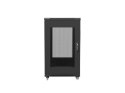 LANBERG SZAFA RACK STOJĄCA 19" 22U 600X800 DRZWI PERFOROWANE CZARNA (FLAT PACK)