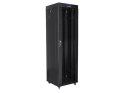 LANBERG SZAFA STOJĄCA RACK 19" 42U 600X600 DRZWI SZKLANE LCD CZARNA FF01-6642-12BL (FLAT PACK)