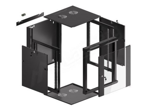 LANBERG SZAFA WISZĄCA 19" 12U 570X600 SZYBKI MONTAŻ (CZARNA, FLAT PACK) WFFA-5612-10B LANBERG SZAFA WISZĄCA 19" 12U 570X600 SZYBKI MONTAŻ (CZARNA, FLAT PACK) WFFA-5612-10B