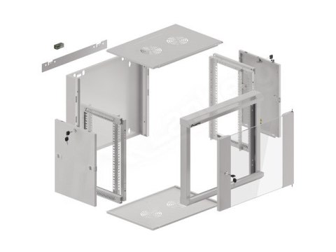 LANBERG SZAFA WISZĄCA 19" 9U 570X450 SZYBKI MONTAŻ (SZARA, FLAT PACK) WFFA-5409-10S LANBERG SZAFA WISZĄCA 19" 9U 570X450 SZYBKI MONTAŻ (SZARA, FLAT PACK) WFFA-5409-10S