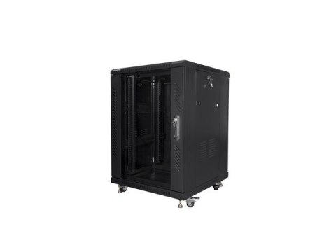 Szafa rack Lanberg FF01-6615-12B (15U; 19''; 848mm / 600mm / 600 mm; stojąca; Szklane; 800 kg; kolor czarny) Szafa rack Lanberg FF01-6615-12B (15U; 19''; 848mm / 600mm / 600 mm; stojąca; Szklane; 800 kg; kolor czarny)