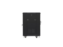 Szafa rack Lanberg FF01-6615-12B (15U; 19''; 848mm / 600mm / 600 mm; stojąca; Szklane; 800 kg; kolor czarny)