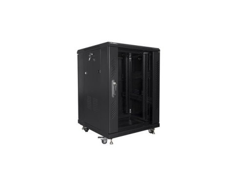 Szafa rack Lanberg FF01-6615-12B (15U; 19''; 848mm / 600mm / 600 mm; stojąca; Szklane; 800 kg; kolor czarny) Szafa rack Lanberg FF01-6615-12B (15U; 19''; 848mm / 600mm / 600 mm; stojąca; Szklane; 800 kg; kolor czarny)