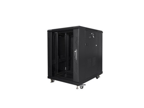 Szafa rack Lanberg FF01-6815-12B (15U; 19''; 848mm / 600mm / 800 mm; stojąca; Szklane; 800 kg; kolor czarny) Szafa rack Lanberg FF01-6815-12B (15U; 19''; 848mm / 600mm / 800 mm; stojąca; Szklane; 800 kg; kolor czarny)