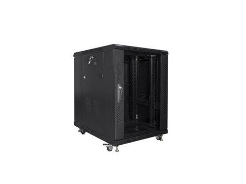 Szafa rack Lanberg FF01-6815-12B (15U; 19''; 848mm / 600mm / 800 mm; stojąca; Szklane; 800 kg; kolor czarny) Szafa rack Lanberg FF01-6815-12B (15U; 19''; 848mm / 600mm / 800 mm; stojąca; Szklane; 800 kg; kolor czarny)